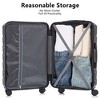 JANSNO 3-Piece Luggage Sets with Spinner Wheels and Combination Lock - 4 of 4