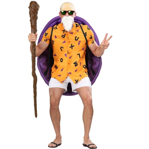 Halloweencostumes.com 4x Men Dragon Ball Z Men's Plus Size Master Roshi  Costume., Orange/purple : Target