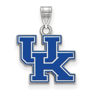 Black Bow Jewelry Sterling Silver Kentucky Wildcats NCAA Small Pendant - 1 of 3