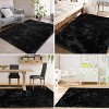 Fluffy Runner Rug Soft Shag Plush Area Rug Non-Slip Nursery Dorm Fuzzy Bedside Rug Kids Room Home Decor Tie-Dye - 4 of 4