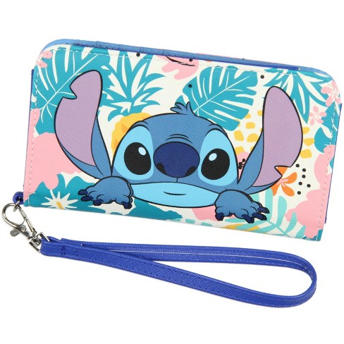 Disney Lilo & Stitch Tropical Design Snap-closure Wristlet Wallet