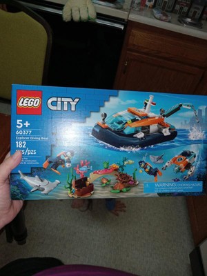 Lego City Explorer Diving Boat Ocean Building Toy Set 60377 : Target