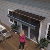 Sapphtopaz Window Awning Door Canopy Exterior 79" x 34" Awnings for Doors Polycarbonate Aluminum Alloy with Valance - 4 of 4