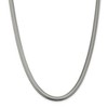 Black Bow Jewelry 6.25mm, Sterling Silver Solid Flat Oval Snake Chain Necklace - 3 of 4