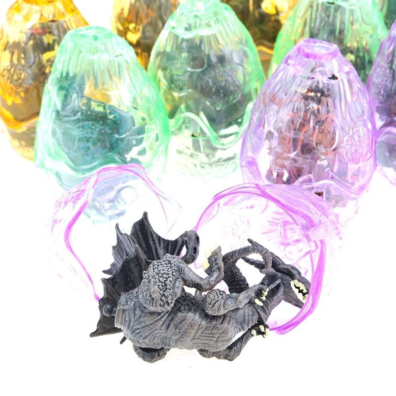 Insten 12 Pack Dragon Figurine Puzzles In Hatching Jurassic Eggs, Party Favors, 3 of 9