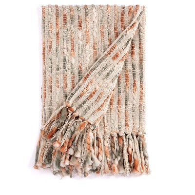 Shiraleah Haven Multicolored Space Dye Throw with Fringe