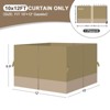 Aoodor 4-Panel Gazebo Replacement Curtains, Patio Privacy Sidewalls with Double Zipper, Replacement for Outdoor Gazebo Canopy (Curtain Only) - 3 of 4