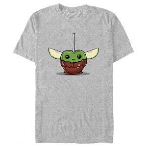 Men's Star Wars: The Mandalorian Grogu Candy Apple T-Shirt - 1 of 4