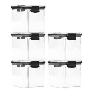 REGALWOVEN Airtight Plastic Stackable Dry Food Container 5 Pcs - 1 of 4