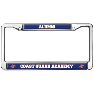 US Coast Guard Academy Alumni Logo Full Size Standard License Plate Metal Frame