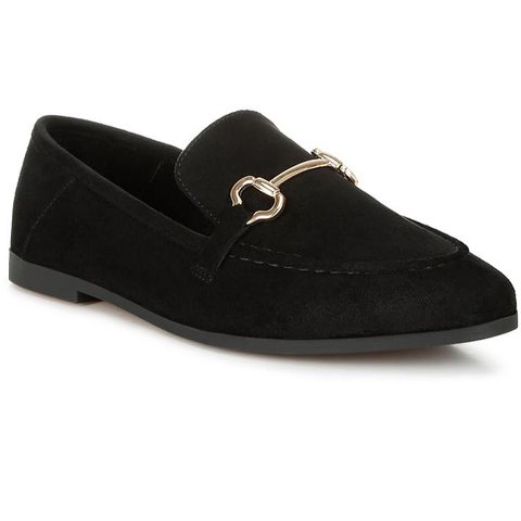 Женские туфли London Rag Womens Kingsley Horsebit Embellished Loafers 6