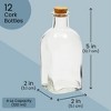 Juvale 12 Pack Clear Glass Bottles with Cork Lids, Tiny 4 oz Vintage Style Potion Vases for Flowers, DIY Crafts, Home Decor - 3 of 4