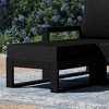 WestinTrends Montara Outdoor HDPE Patio Ottoman with Waterproof Olefin Cushions - 2 of 4