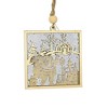 Ganz 4.0 Inch Market Winter Scene Ornament Santa Snowman Reindeer Winter Tree Ornaments - 2 of 3
