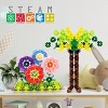 PICASSO-TILES Rainbow Interlocking Plastic Building Chip Blocks, 108PCS Construction STEM Educational Toy for Kids, Red - 3 of 4