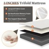 Vynxaria Tri-Fold Memory Foam Mattress - Premium Foldable Mattress Topper, Space-Saving 3-Fold Design, Removable Washable Cover - 3 of 4