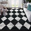 Area Rug with Rubber Backing Machine Washable Rug Trellis Printed Rugs Low Pile Foldable Indoor Carpet for Living Room Bedroom Guest Room Playroom - 3 of 4