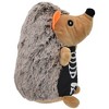 Multipet Hedgehog Skeleton Dog Interactive Plush Toy - White/Tan/Black - 2 of 4