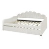 YOOCOZZ Full Size Velvet Upholstered Daybed with Backrest, Armrests and Pull-Out Trundle - 4 of 4
