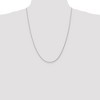 Black Bow Jewelry 1.75mm, 14k White Gold, Solid Parisian Wheat Chain Necklace - 2 of 4