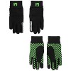 Minecraft Youth Ski Gloves All-Over Symbol Design with Sure Grip Liners Multicolored - 3 of 4