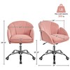 Yaheetech Modern Swivel Rolling Desk Chair with Armrests for Home Office - 3 of 4