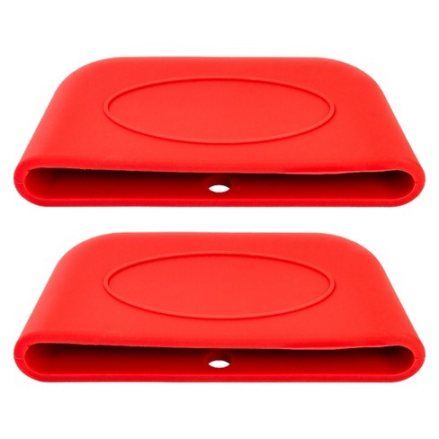 Lexi Home 2-Pack Silicone Pot Handle Holder Set in Red - image 1 of 3