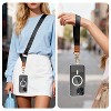 Vena Phone Lanyard, Universal Cell Phone Strap Crossbody Neck and Wrist Strap Phone Holder, Adjustable & Detachable Cell Phone Lanyard Strap, Black - 2 of 4