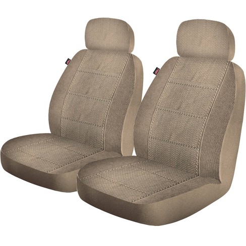 2 Pcs Front Seat Cover Car Handcrafted Wood Bead Car Seat 