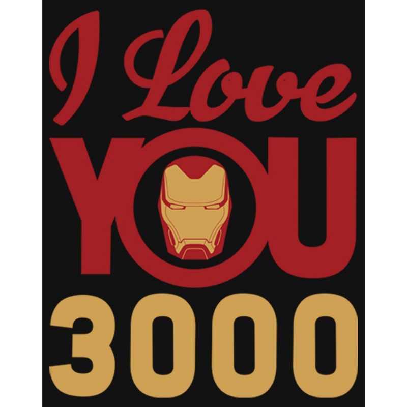 Girl's Marvel Iron Man Love 3000 T-Shirt, 2 of 5