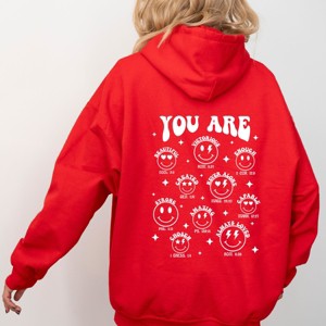 Simply Sage Market You Are Smiley Front And Back Hoodie - 1 of 4