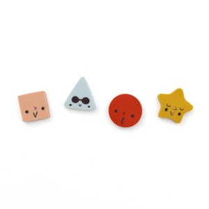 60ct Mini Erasers Shapes - Bullseye's Playground™ - 1 of 3