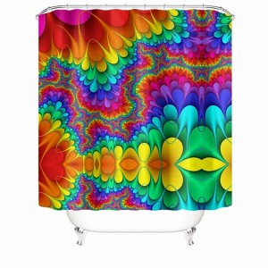 Painted Pattern Shower Curtains for Bathroom Waterproof Fabric Bath Curtain Durable Soft Stylish Bathroom Decor 72x72 Inch - 1 of 1