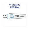 Avery Heavy-Duty View Binder with DuraHinge and Locking One Touch EZD Rings, 3 Rings, 4" Capacity, 11 x 8.5, Black - 2 of 4