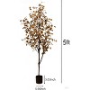 Nasitip Large Artificial Eucalyptus Plant,Autumn Leaves Eucalyptus Artificial Tree with Pot, Decorative Plants for Indoor and Outdoor - 2 of 4