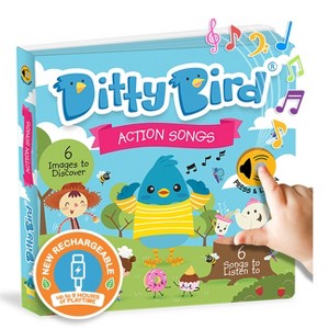 Ditty Bird Action Songs Interactive Sound Book for Toddlers 1- 3 Musical Books for 1 Year Old - (Board Book) - 1 of 1