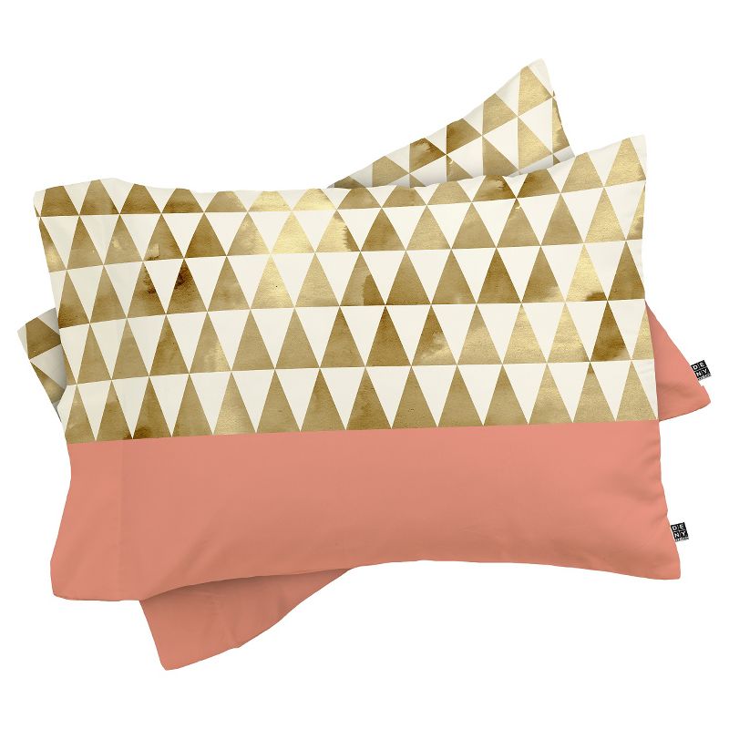 Georgiana Paraschiv Triangles Pillow Sham (Standard) 1pc - Deny Designs, 1 of 5