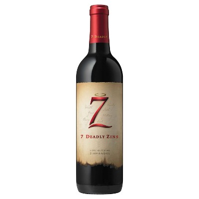 7 Deadly Zins Old Vine Zinfandel Red Wine - 750ml Bottle