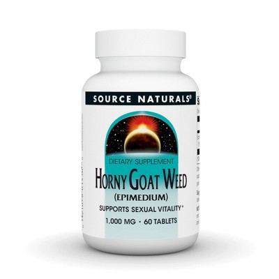 Horny Goat Weed 1000 mg by Source Naturals, Inc.  -  60 Tablet