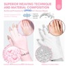 Saviland UV-Shield Gloves: UPF80+ Dermatologist-Tested w/99.9% UV Block - Fingerless Cuticle Defense for Gel Lamp Care. (Light Pink) - 4 of 4