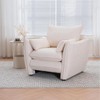 Dolonm Sharp-Angle Chair Chenille Modern Accent Seat, Ergonomic Design Easy Assembly for Living Room Bedroom Office - 2 of 4