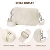 Generic Crossbody Bags Quilted Design Puffer Bag Purse Lightweight Shoulder Bag (Beige) - 3 of 4