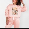 Simply Sage Market Vintage Pressed Flowers Lightweight Garment Dyed Sweatshirt - 2 of 4