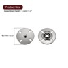 Unique Bargains Alloy Invisible Durable High Hardness Buckle Fasteners Press Studs Buttons 5 Pcs - 2 of 4