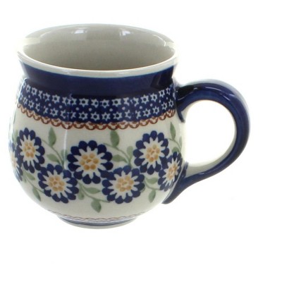 Blue Rose Polish Pottery Peach Blossom Bubble Mug