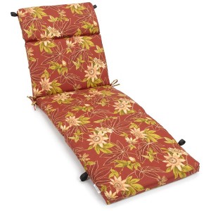 Blazing Needles, 72-inch by 24-inch Patterned Polyester Outdoor Chaise Lounge Cushion - 1 of 1