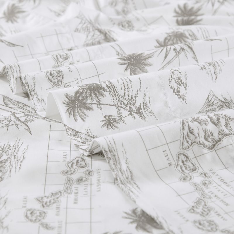 Tommy Bahama Vintage Map Brown Queen Sheet Set, 5 of 11