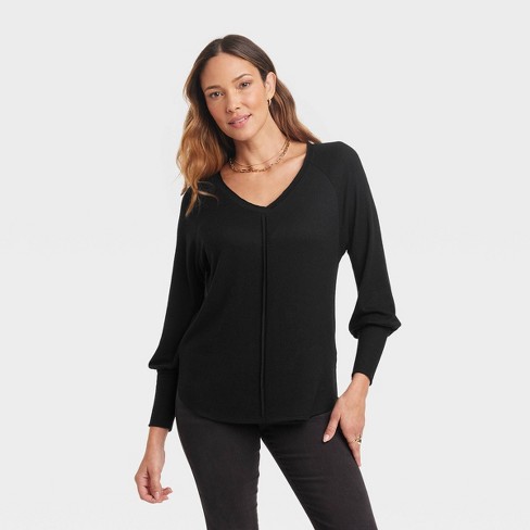 Knox Rose Top Long Sleeve for Women Knit Xs