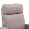 NicBex Modern Rocking Chair with Side Pocket, Upholstered Accent Chair with Wood Legs, High Back Living Room Chair for Bedroom - 4 of 4