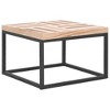 vidaXL Coffee Table Light Wood and Black - 2 of 4